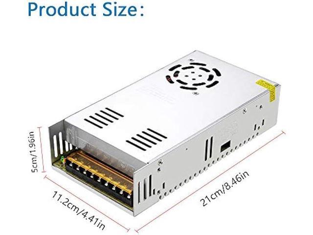 SHNITPWR 24V DC Power Supply 15A 360W AC/DC Adapter, 24 Volt 15 Amp Switching Power Converter Transformer LED Driver 110V / 220V AC in for LED...