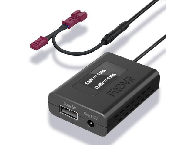 Power Adapter (3-Pin) for Dash Cam, Radar, Dashcam Charger Cable for BMW and MINI, Connects to Rain Sensor, LED Display USB Power Source, Easy to...