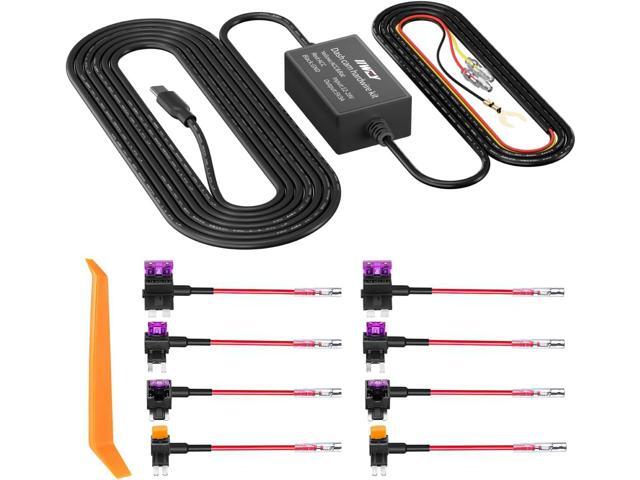 Dash Cam Hard Wire Kit for IIWEY N5/N7/C4 PRO Model, 4 Meter Dashboard Camera Car Charger Cable Kit, 12V- 24V to 5V,3A Power Adapter with...