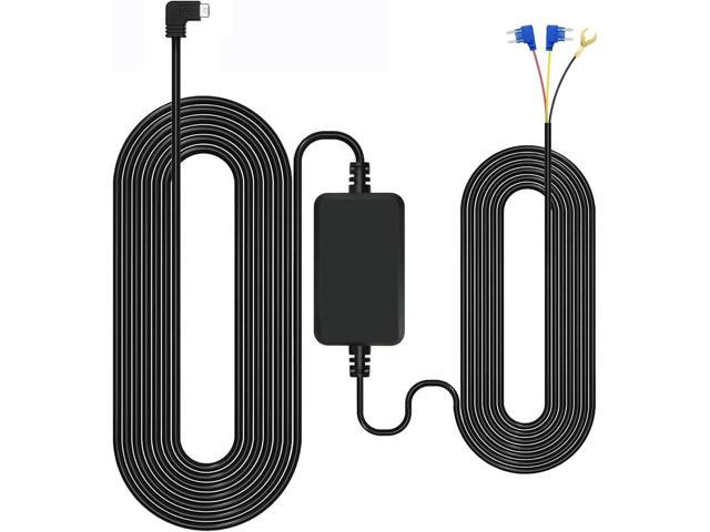 GKU Dash Cam Hardwire Kit, Acc Hard Wire Car Camera Charger Cable Kit 12V- 24V to 5V Car Dash Camera Charger Power Cord with Battery Drain...