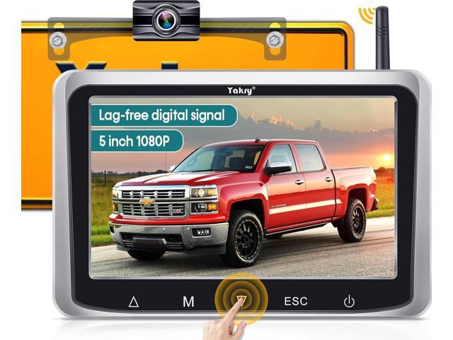 Wireless Backup Camera with 5-Inch HD Screen: 1080P Rear View Camera, Waterproof Night Vision, Easy Install for Cars, Trucks, RVs & Trailers -...