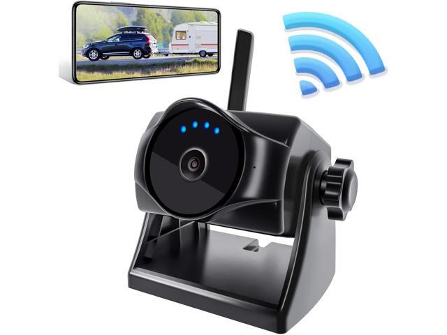 1080P Magnetic Wireless Backup Camera, WiFi Hitch Camera with Long-Lasting Battery,Night Vision,IP69K, Easy Installation for RVs, Trucks, Trailers,...