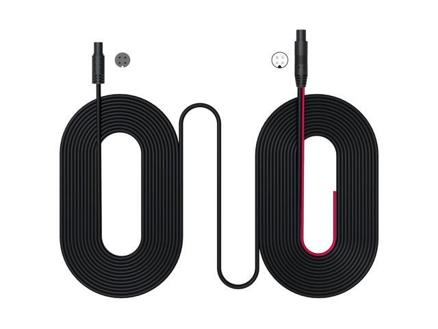 pelsee 4-pin 33ft Rear Cam Extension Cable, Dash Cam Rearview Backup Camera Extension Cord, Reverse Camera Extension Wire