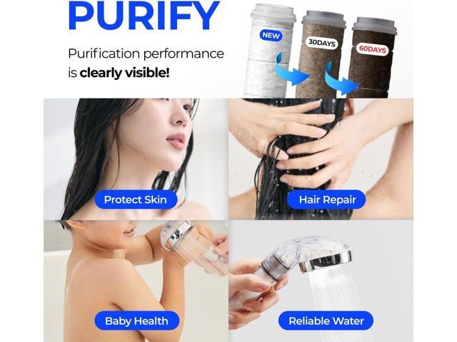 BODYLUV - Puresome Handheld Shower Head (Ver.1) 6 Mths Set, Strong Water Pressure, Saving water (Handheld Shower Head ONLY, 3 filter replacements...