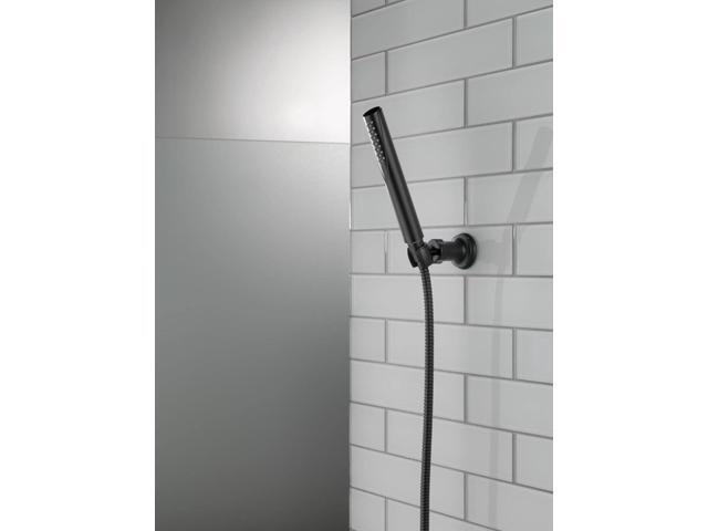 Delta Faucet Trinsic Single Spray Wall-Mount Hand Shower, Hand Held Shower with Hose, Gold Handheld Shower Head, Slide Bar Hand Shower, Handheld...