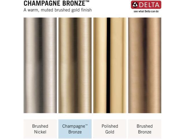 Delta Faucet Trinsic Single Spray Wall-Mount Hand Shower, Hand Held Shower with Hose, Gold Handheld Shower Head, Slide Bar Hand Shower, Handheld...