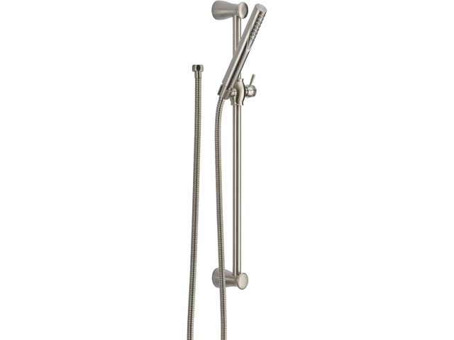 Delta Faucet Compel Slide Bar Hand Held Shower with Hose, Brushed Nickel Handheld Shower Head, Slide Bar Hand Shower, Brushed Nickel Handheld...