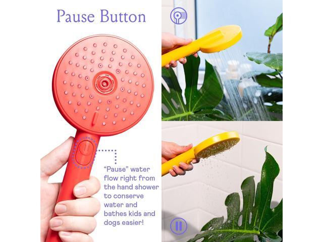 Sproos - Handheld Shower Head, High Pressure, 3 Spray Functions Plus Pause, Extra Long 70 Inch Hose - Eco-friendly Materials - Easy DIY...