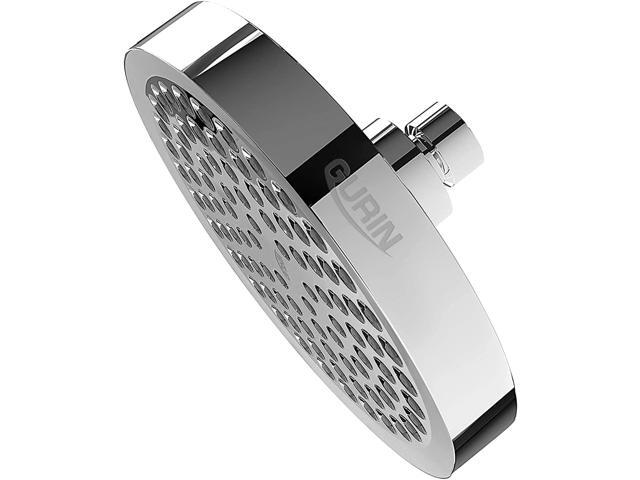 GURIN Shower Head High Pressure Rain, Luxury Bathroom Showerhead with Chrome Plated Finish, Adjustable Angles, Anti-Clogging Silicone Nozzles...