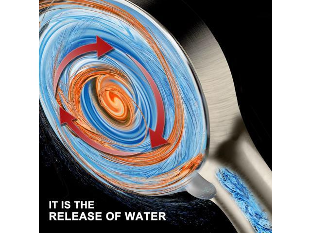 YOO. MEE High Pressure Handheld Shower Head with Powerful Shower Spray against Low Pressure Water Supply Pipeline, Multi-functions, w/ 79'' Hose,...