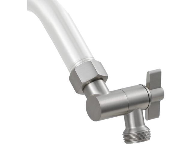 All Metal Shower Angle Adapter, Adjustable Shower Head Extension Adapter, Solid Brass Shower Head Elbow,Adjust Angle to Upgrade Shower...