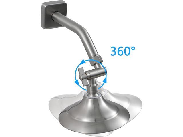 All Metal Shower Angle Adapter, Adjustable Shower Head Extension Adapter, Solid Brass Shower Head Elbow,Adjust Angle to Upgrade Shower...