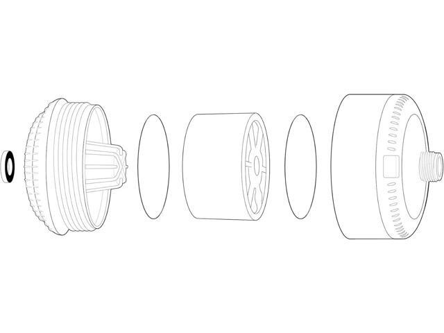 Sprite SL2-BN Universal Slim-Line2 Shower Filter, Brushed Nickel