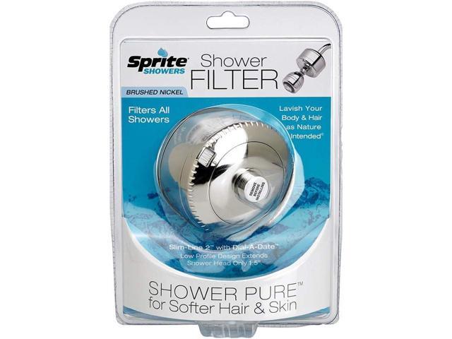Sprite SL2-BN Universal Slim-Line2 Shower Filter, Brushed Nickel