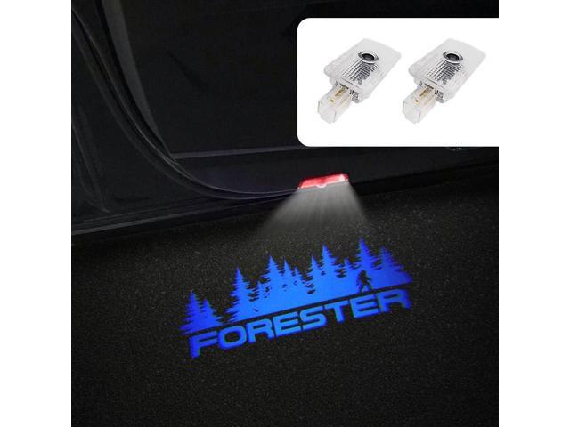 2 Pcs Non-Fading LED Car Door Logo Lights Courtesy Projector Laser Welcome Light Ghost Shadow Forester Accessories Puddle Lamp Compatible With.