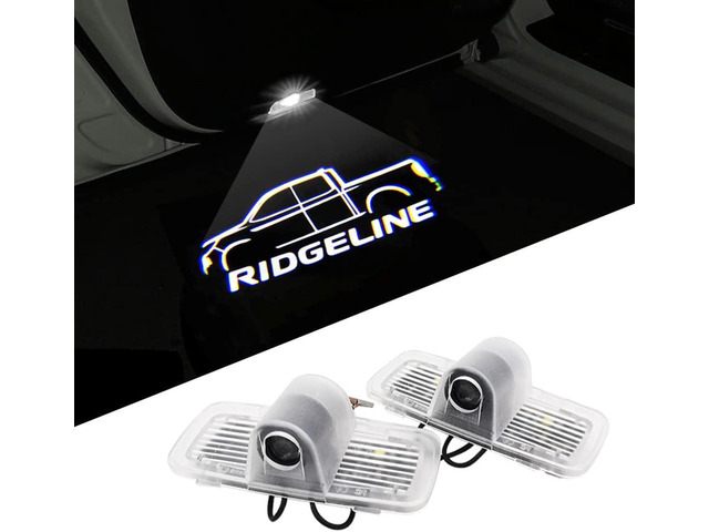 2 pcs Non-Fading Ridgeline LED Car Door Logo Lights Courtesy Projector Laser Welcome Light Ghost Shadow Lights Puddle lamp Fit for 2017-2021...
