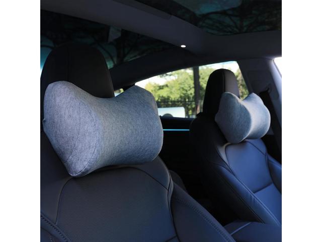 Car Neck Pillow for Driving Gaming Chair Neck Pillow with Adjustable Strap and Removable Cover, Memory Foam Headrest Pillow for Chairs, Ergonomic...