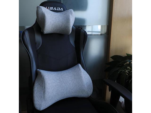 Lumbar Support Pillow for Car,Car Neck Pillow Kit for Car with Adjustable Strap,Car Headrest Pillow Ergonomic Design for Comfort