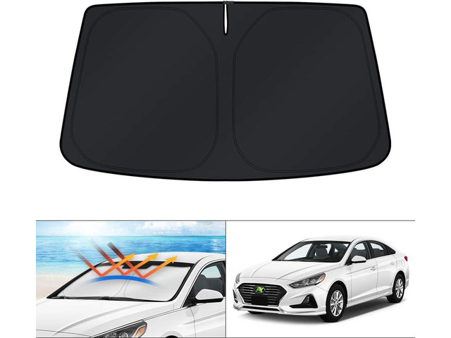 KUST Windshield Sun Shade for 2015 2016 2017 2018 2019 Hyundai Sonata Sedan Custom Fit Sunshades Car Accessories Foldable Sun Visor Sun Protector...