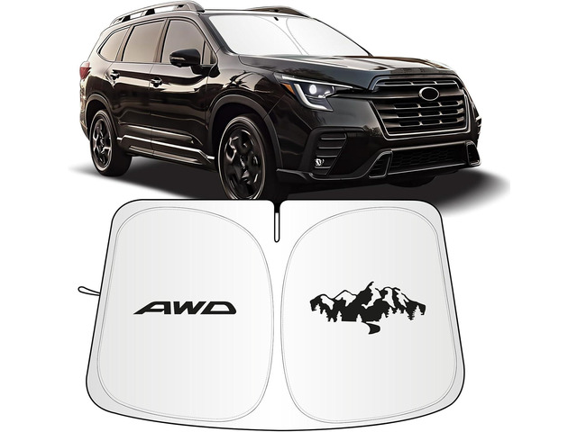for Subaru Ascent Sun Shade 2019-2024 2025, Car Front Window Covers Sun Visor Protector, Foldable Blocks UV Rays Windshield Sunshade for Subaru...