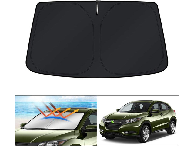 KUST Windshield Sun Shade for Honda HR-V 2016 2017 2018 2019 2020 2021 2022 HRV Accessories Sunshades Window Sun Visors Foldable Blocks UV Rays...