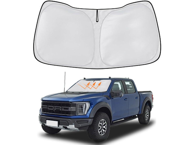 Windshield Sun Shade for Ford F-150 2015-2025 Window Sun Visor Protector Ford F150 Lariat, King Ranch, Platinum, XL XLT Limited Raptor Accessories...