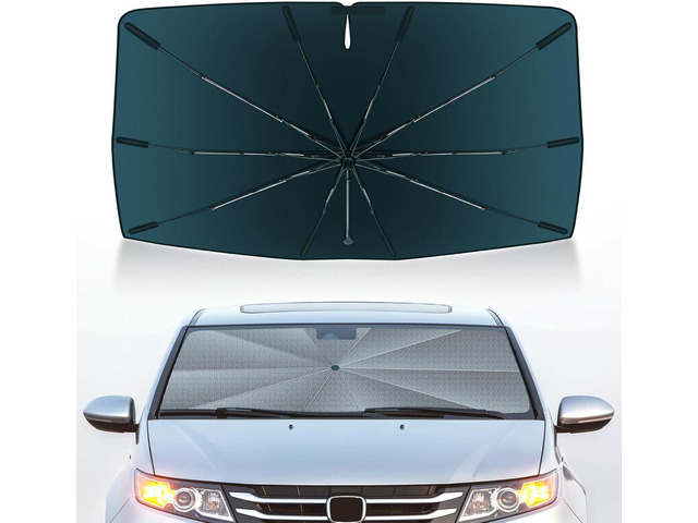 Autorder Windshield Sun Shade Umbrella for 2011-2017 Honda Odyssey Accessories,Upgraded Ice Crystal Material,Easy Setup Umbrella Sunshade for Car...