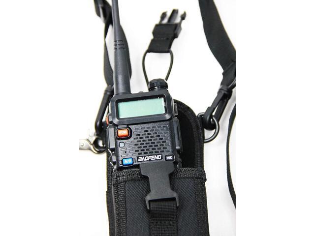 X-FIRE Radio Strap Washable Firefighter EMS Portable Radio Shoulder/Duty Belt Holder w/Anti-Sway Strap