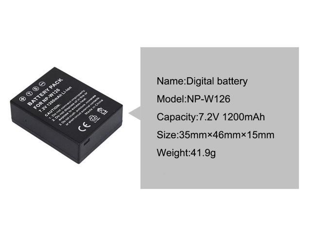 CITYORK NP-W126 W126S Camera Bttery and Dual Charger for Fujifilm X-T20 XT20 X100F X-H1 XH1 X-A5 XA5 X-A20 XA20 X-E3 XE3 X-T3 X-T30