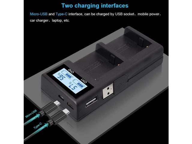 CITYORK 2 Pack NP-F970 Battery Charger Set for Sony F960, F950, F930, F750, F770, F550, F530, F330 CCD-SC55, TR516, TR716, TR818, TR910, TR917,7.2V...