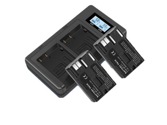 CITYORK BP511A Rechargeable Camera Battery Charger LCD Dual Charger for Canon EOS 300D 5D 20D 30D 50D 40D 10D