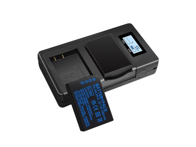 CITYORK 2 Pack EN-EL20a Battery with LCD Dual USB Charger for Nikon Coolpix P1000, 1 j1, 1 J2, 1 J3, 1 S1, 1 V3, Coolpix A, Coolpix A1