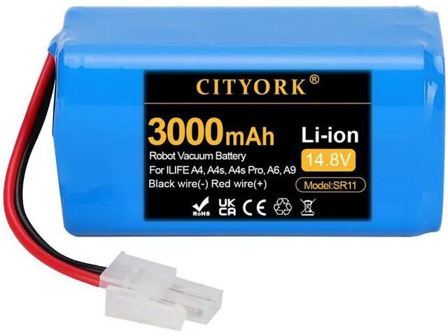 Photos - Vacuum Cleaner CITYORK 14.8V 3000mah Replacement Battery For ILIFE A4 A4s V7s A6 V7s Plus
