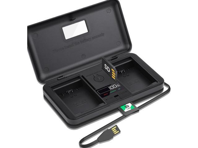 CITYORK ENEL15 / ENEL15a LCD charger - Built-in USB cable charger with Type C port for Nikon EN-EL15a Z7II Z7 Z6II Z6 D850 D750 D610 D600 D500...