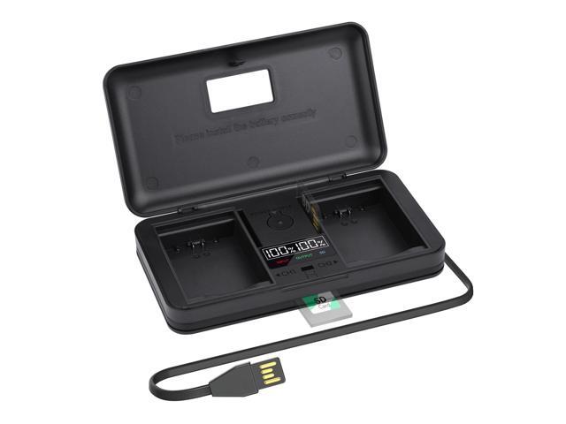 CITYORK DMW-BLF19 / DMW-BLF19e Charger - LCD Built-in USB Cable Charger with Type C Port for Panasonic S5 GH6 GH5s GH5 GH4 GH3 GH3A GH3H GH3GK GH4R...