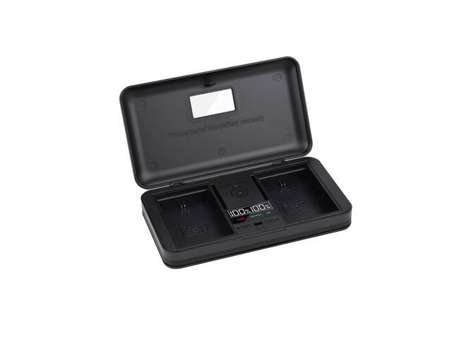 CITYORK LP-E6 LCD multifunction charger case for Canon LP-E6, LP-E6N and Canon EOS 5D Mark II/III/IV, 5DS, 5DS R, 6D, 7D, 7D Mark II, 60D, 70D, 80D...