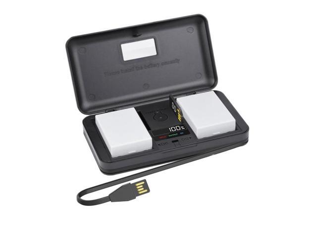 CITYORK 2 Pack 7.4V 2000mAh LP-E8 Batteries with LCD Charger Battery Case for Canon EOS 550D 600D 700D X4 X5 X6i X7i T2i T3i T4i T5i Camera