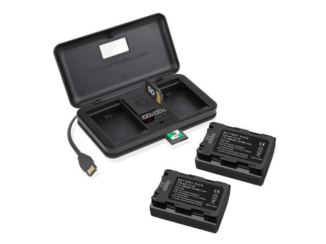 CITYORK 2 Pack NP-FZ100 Battery with LCD Multi-Functional Battery Charger Case for Sony BC-QZ1 Charger, Alpha FX3, FX30, A1, A7C, A9, A9 II, A7R...