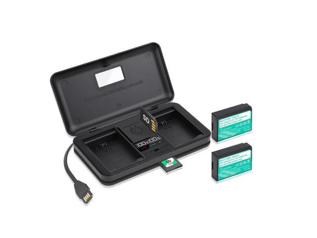 CITYORK LP-E10 Batteries 2 Pack 2200mAh with Charger for Canon EOS Rebel T3, T5, T6, T7, Kiss X50, Kiss X70, EOS 1100D, EOS 1200D, EOS 1300D, EOS...