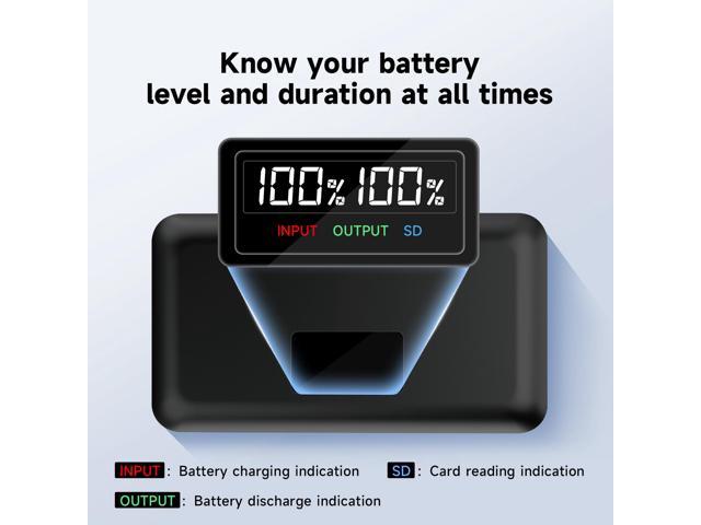 CITYORK for Olympus BLN1 Battery 2 Pack 7.6V 2280mAh with LCD Dual Charger for Olympus BLN1 BCN-1 OM-D E-M1 E-M5 2 E-M5 Mark II Pen F E-P5