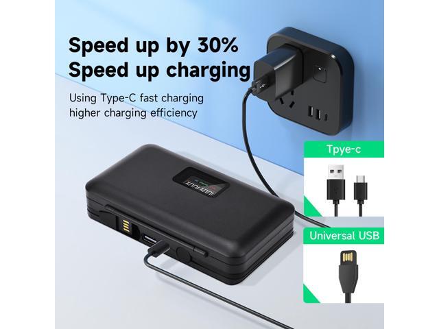 CITYORK for Olympus BLN1 Battery 2 Pack 7.6V 2280mAh with LCD Dual Charger for Olympus BLN1 BCN-1 OM-D E-M1 E-M5 2 E-M5 Mark II Pen F E-P5