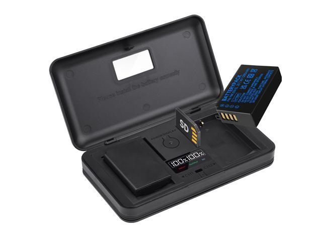 CITYORK EN-EL20, EN-EL20a Battery 2 Pack 7.4V 1280mAh with LCD Dual Charger for Nikon Coolpix P950, P1000, DL24-500, Coolpix A, 1 AW1, 1 J1, 1 J2,...