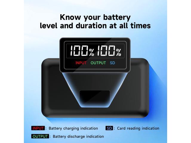 CITYORK EN-EL20, EN-EL20a Battery 2 Pack 7.4V 1280mAh with LCD Dual Charger for Nikon Coolpix P950, P1000, DL24-500, Coolpix A, 1 AW1, 1 J1, 1 J2,...