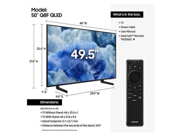 Samsung - 50” Class Q8F Series QLED 4K UHD SamsungVision AI Smart Tizen TV (2025) - image 4