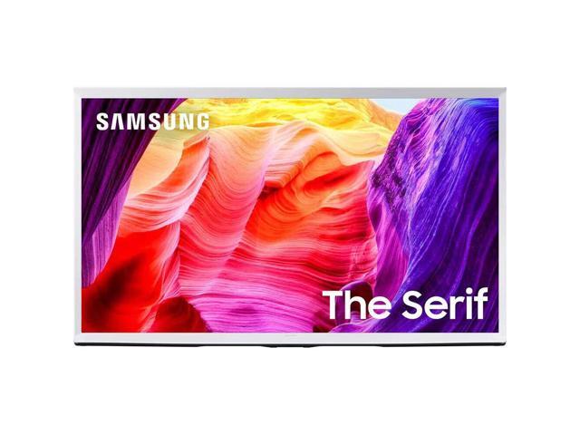 Samsung The Serif LS01D 43' 4K HDR Smart QLED TV (2024, White) - QN43LS01DAFXZA