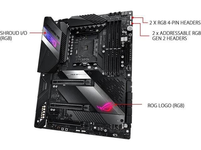 ASUS AMD AM4 ROG X570 Crosshair VIII Hero (Wi-Fi) ATX Motherboard with PCIe 4.0, Dual M.2, SATA 6Gb/s, USB3.2 Gen 2, 2.5Gbps LAN, WiFi 6