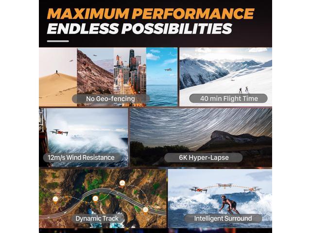 Autel Robotics EVO II Pro V3 Rugged Bundle (Orange) 6K HD Video Smart Controller Son-y 1' CMOS &12-Bit Image 6K HDR Video, Moonlight Algorithm 2.0...