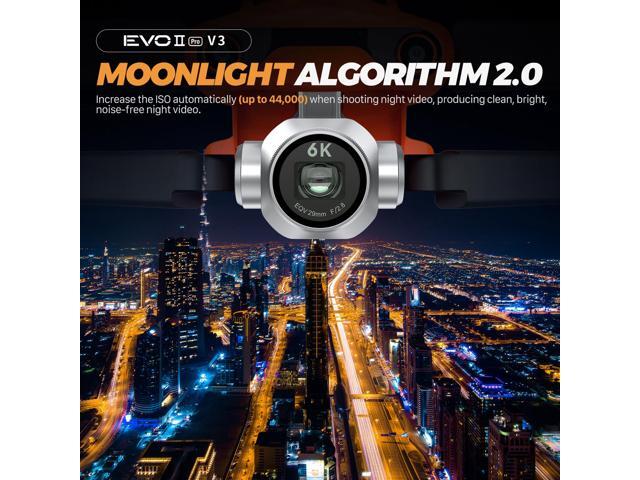 Autel Robotics EVO II Pro V3 Rugged Bundle (Orange) 6K HD Video Smart Controller Son-y 1' CMOS &12-Bit Image 6K HDR Video, Moonlight Algorithm 2.0...