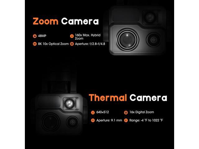 Autel Robotics EVO MAX 4T Visiable/Zoom/Thermal/L-aser 4 Cameras in One Drone 50MP & 1/1.28' CMOS 8K Camera 1-160x Super Zoom 640×512 Thermal...