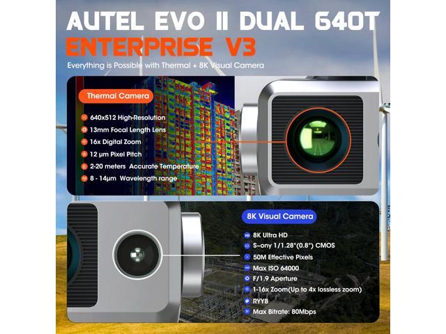 Autel Robotics EVO II DUAL 640T V3 Thermal Camera Smart Controller Bundle